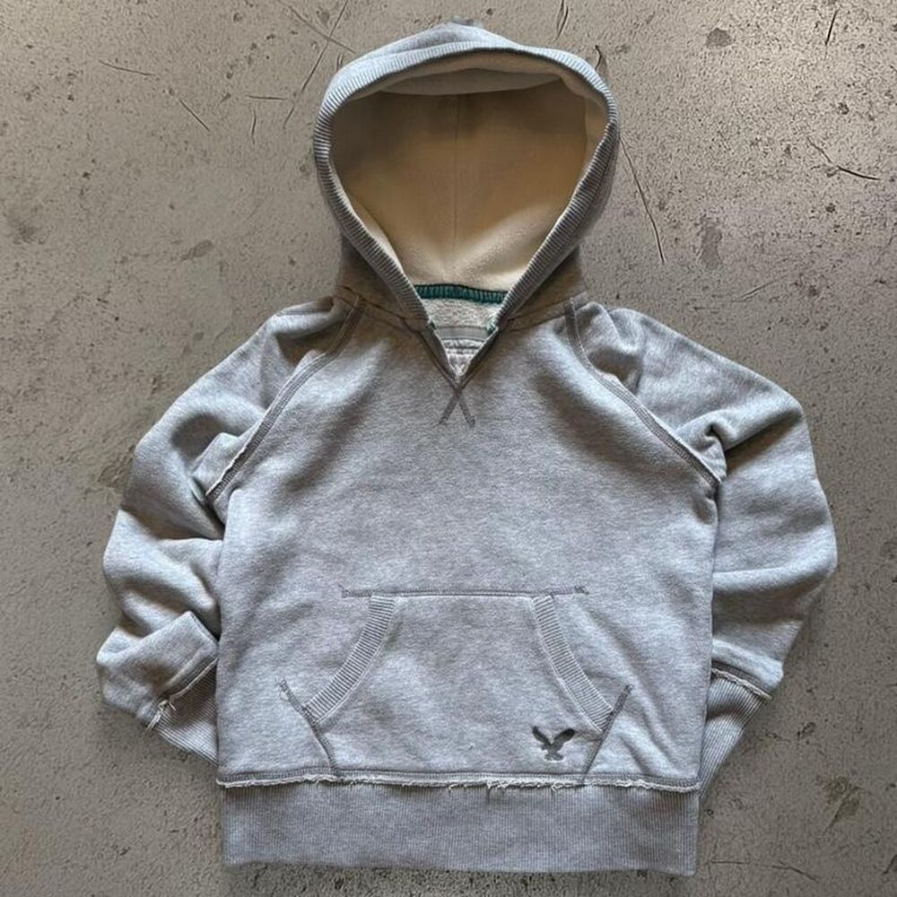 Womens Fur Lined Heavyweight American Eagle Hoodie SZ M